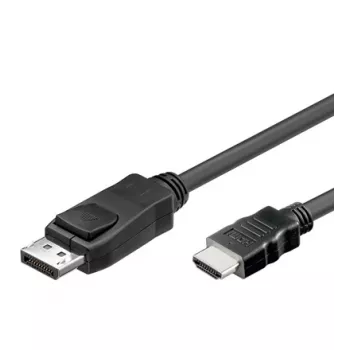 Alcasa Adaptador de cable DP-HDMI 2 m DisplayPort a HDMI Type-A Negro