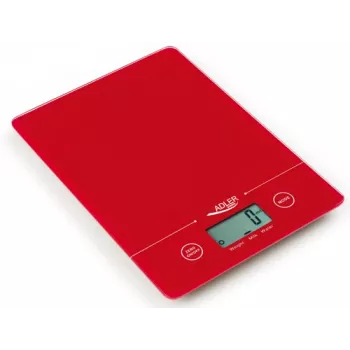 Báscula de cocina electrónica Adler AD 3138 roja