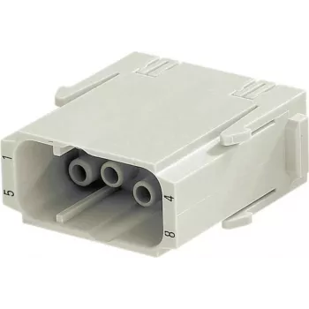 Conector Harting Han C-Modul inserto de contactos 09 14 008 3001 — 8 contactos de señal + PE, crimp