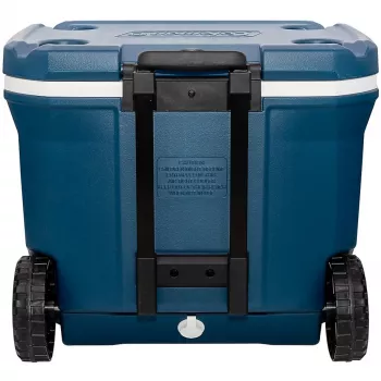 Coleman 50QT Xtreme Nevera con ruedas, Azul, Plástico, Poliuretano (PU), Negro, 47 l, 113 kg