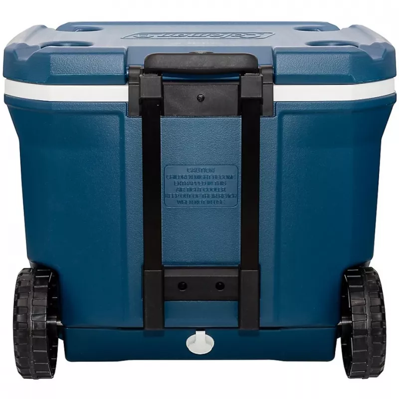Coleman 50QT Xtreme Nevera con ruedas, Azul, Plástico, Poliuretano (PU), Negro, 47 l, 113 kg