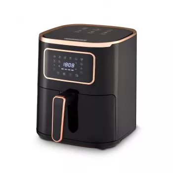Freidora de aire HEINRICH'S HFR 8216 — 5,0 L, 1450 W, Negro, LED, control táctil