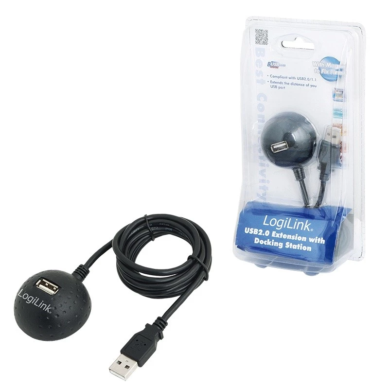 Cable de extensión USB 2.0 con conector de acoplamiento