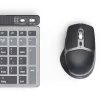 Conjunto de teclado y ratón inalámbrico multidispositivo HAMA WKM-750 — negro, conectividad inalámbrica