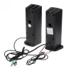 Altavoz de PC 2 en 1 Barra de sonido para ordenador con retroiluminación LED RGB, estéreo, gaming, USB 2 x 3W AUX 3,5 mm