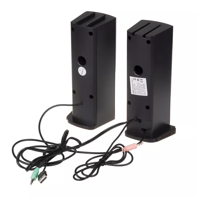 Altavoz de PC 2 en 1 Barra de sonido para ordenador con retroiluminación LED RGB, estéreo, gaming, USB 2 x 3W AUX 3,5 mm