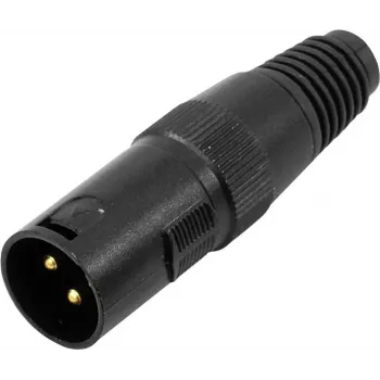 Conector XLR de 3 polos Omnitronic 30208430 – conector de audio macho/hembra, 3 polos