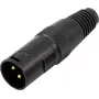 Conector XLR de 3 polos Omnitronic 30208430 – conector de audio macho/hembra, 3 polos