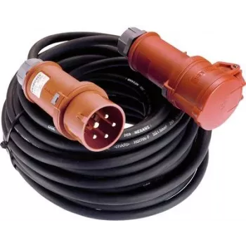 Alargador AS Schwabe 60568 — 25 m, negro, alargador para exterior e interior