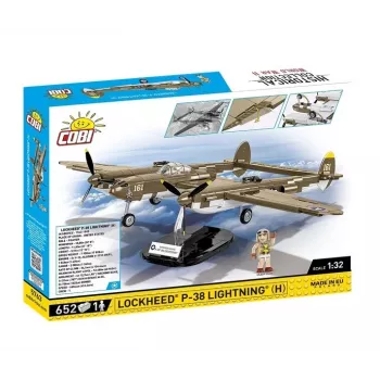 Bloques de construcción Cobi Lockheed P-38H Lightning Set 5763 — maqueta a escala, modelo de avión coleccionable