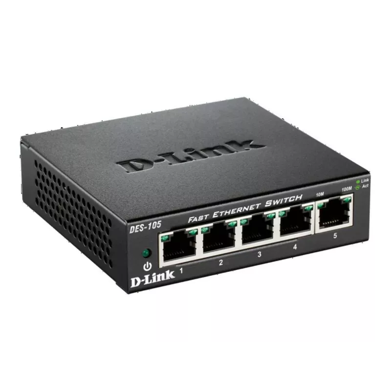 D-Link DES-105 no gestionado L2 negro