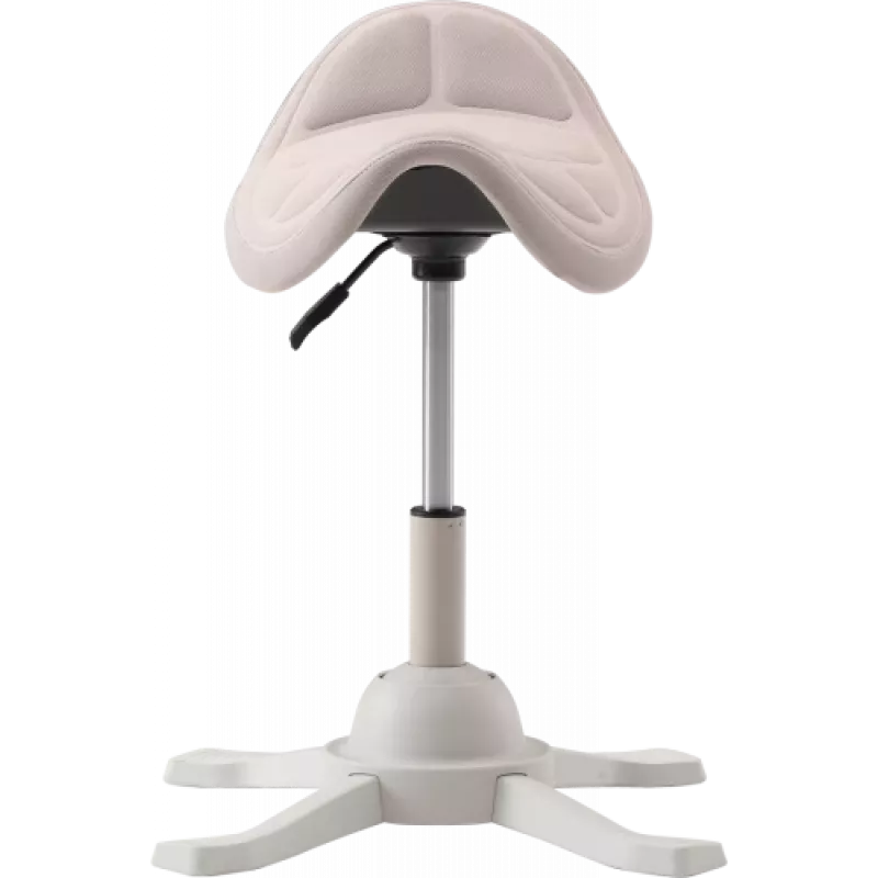Asiento ergonómico de equilibrio Up Up Toronto blanco, tejido marfil, pistón de gas más largo