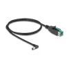 Cable PoweredUSB DeLOCK conector macho 12 V a DC 5,5 x 2,1 mm conector macho en ángulo 1 m