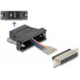 DELOCK kit de montaje: D-Sub 25 hembra a RJ12 hembra, negro