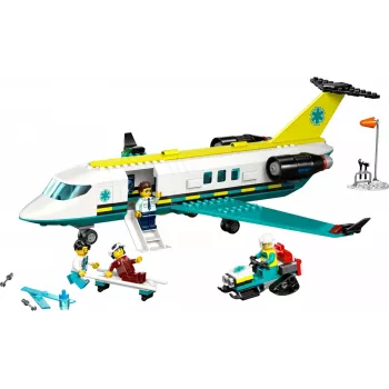 LEGO City Avión de rescate 60465 – pequeño set de construcción de avión de rescate, 403 piezas, 4 minifiguras, edad 6+