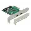 Tarjeta DeLOCK PCI Express x1 a 2 conectores hembra USB Type-C™