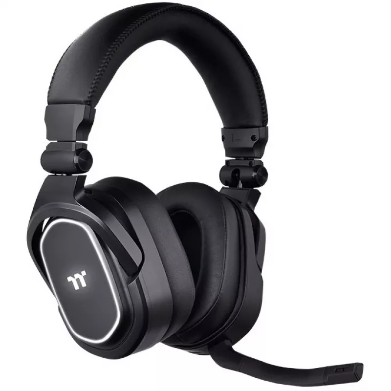 Thermaltake ARGENT H5 RGB, inalámbricos, gaming, 20 - 40000 Hz, 412 g, auriculares, negro