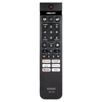 Mando a distancia Savio RC-26 IR inalámbrico teclas TV