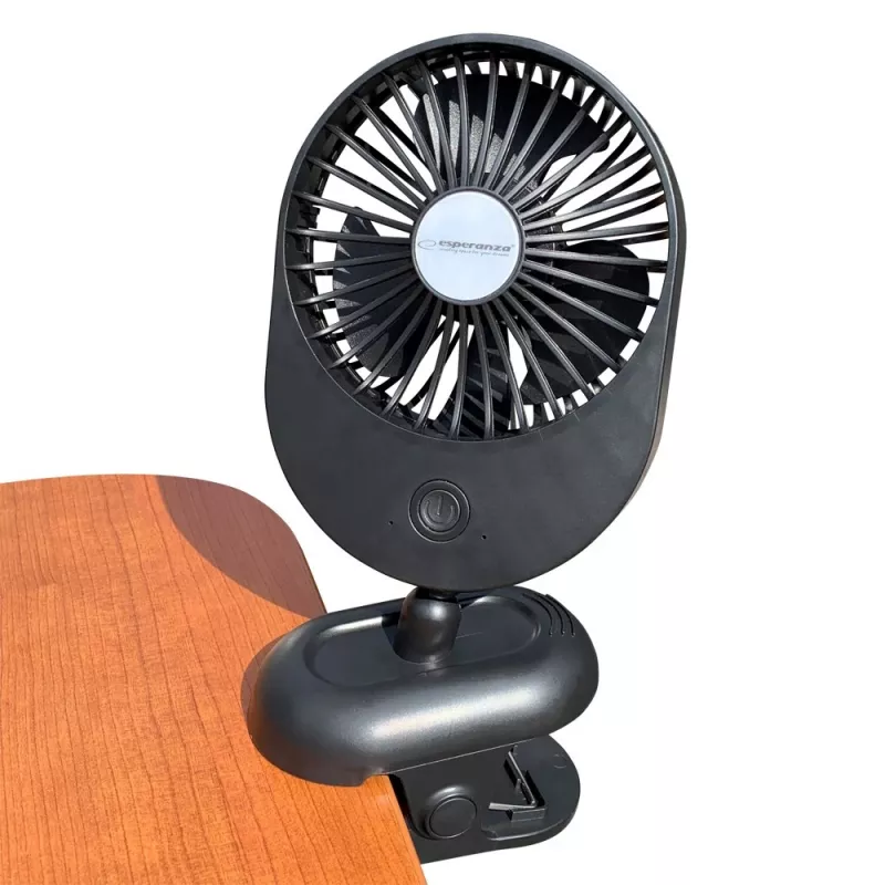 Ventilador Esperanza EHF103K, ventilador USB compacto, NEGRO