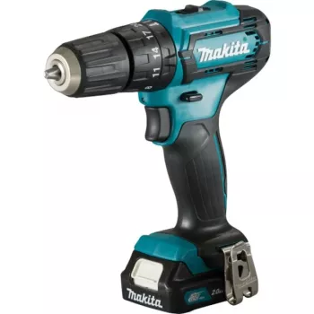 Makita - Atornillador de impacto - A batería - 2 velocidades - Llave de portabrocas 10 mm - 30 N·m - 2 baterías - 12 V (HP333DSAX1)