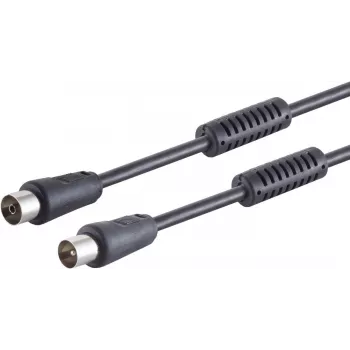 Cable de antena ShiverPeaks 80202-128S, atenuación 100 dB, negro