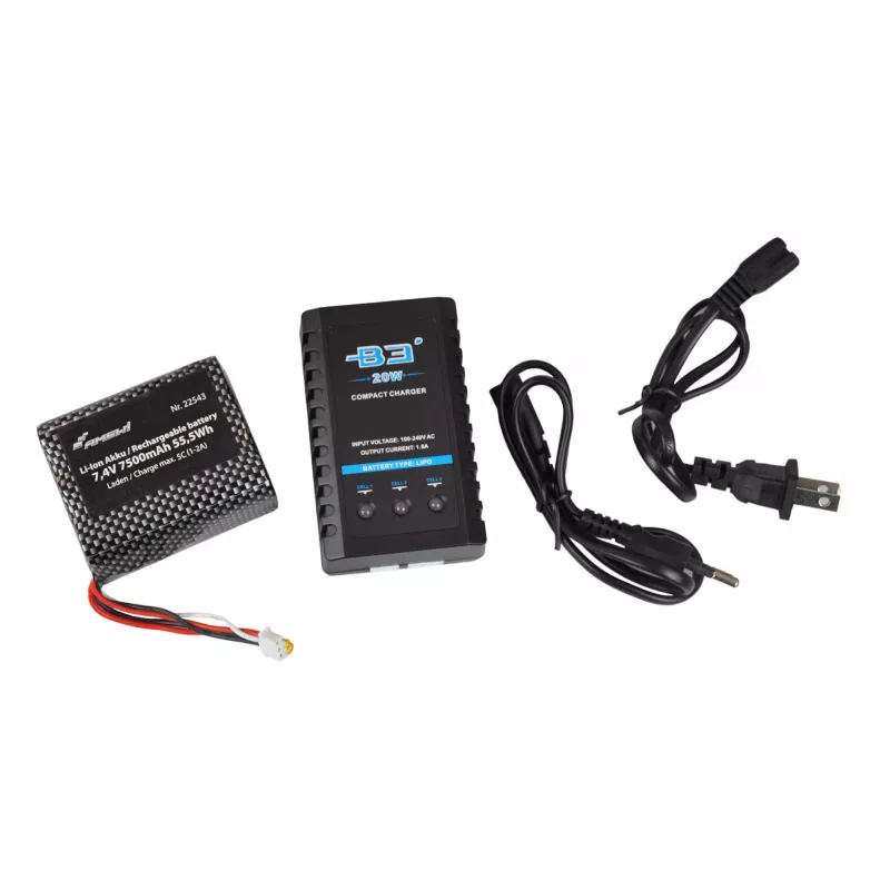 Excavadora Amewi 22540 modelo RC motor eléctrico 1:16 2000 mAh