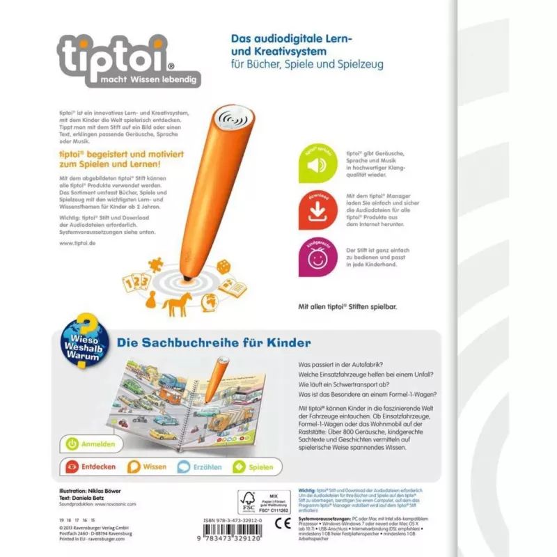 tiptoi Wieso? Weshalb? Warum? Die Welt der Fahrzeuge, libro educativo