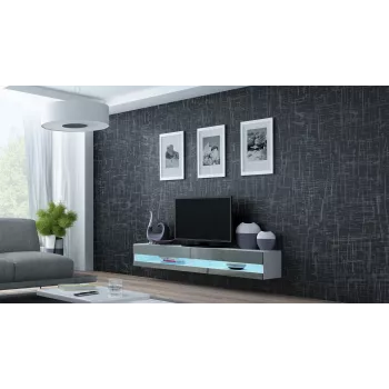 Soporte de TV Cama VIGO nuevo 30/180/40 blanco/gris brillante