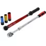 Juego de herramientas para cambio de ruedas Gedore R69003000 — surtido de llaves dinamométricas de 5 piezas, negro/rojo