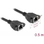 Cable de red DeLOCK 90783 negro 0,5 m Cat6a S/FTP RJ-45