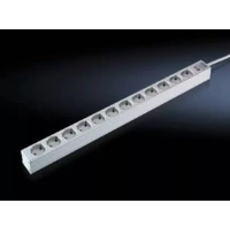 Alargador de corriente Rittal 7240.310 2m 12 tomas de CA para interiores gris