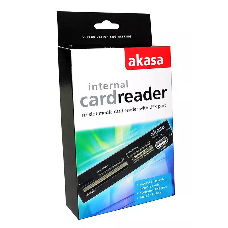 Lector de tarjetas Akasa AK-ICR-07 USB 2.0 interno