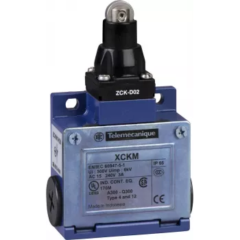 Schneider Electric XCKM102H29 Interruptor eléctrico final de carrera 2P azul (XCKM102H29)