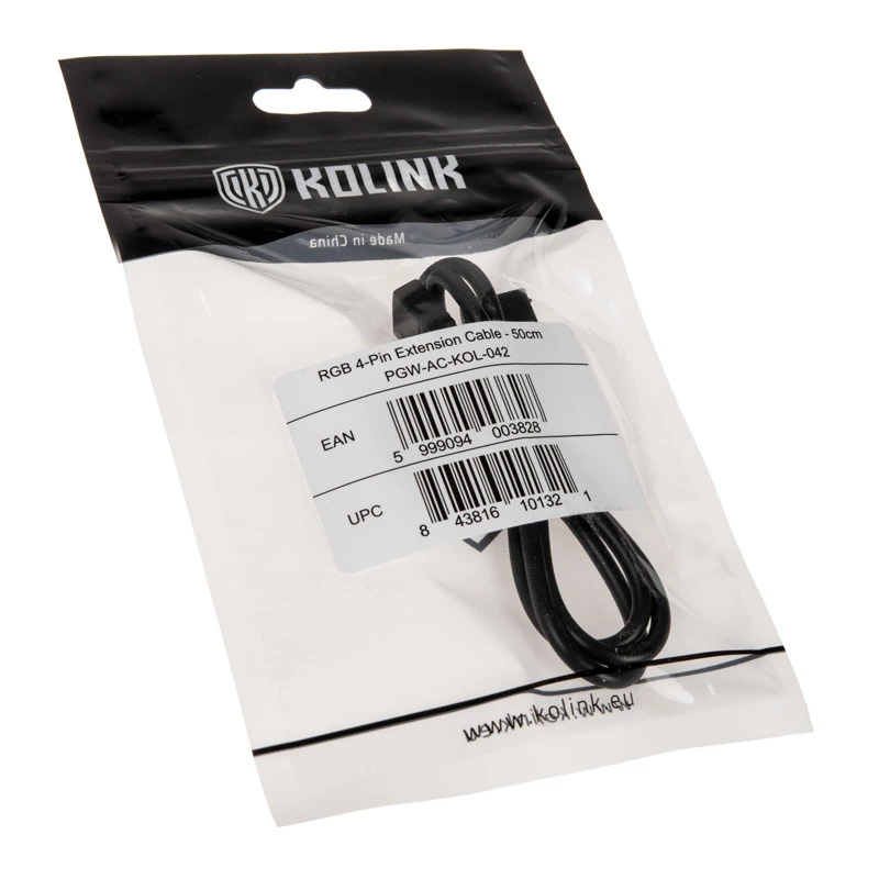 Cable de extensión ARGB 4-Pin Kolink ARGB 4-Pin 0,5 m, 4-Pin a 4-Pin, 0,5 m de longitud