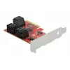 Tarjeta SATA PCI Express x4 DeLOCK 6 puertos formato Low Profile