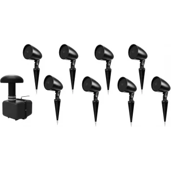 Set de subwoofer Omnitronic GSUB-8 – 8× altavoces de proyector, negro