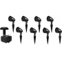 Set de subwoofer Omnitronic GSUB-8 – 8× altavoces de proyector, negro