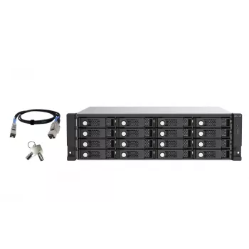 Caja para HDD QNAP TL-R1620Sep-RP Negro, Gris 2,5/3,5