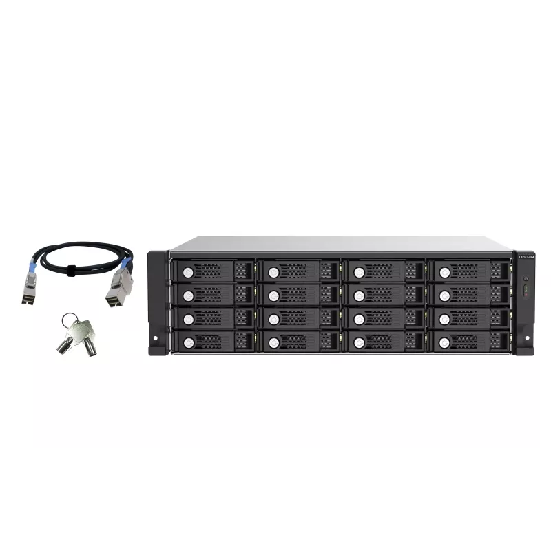 Caja para HDD QNAP TL-R1620Sep-RP Negro, Gris 2,5/3,5 inch