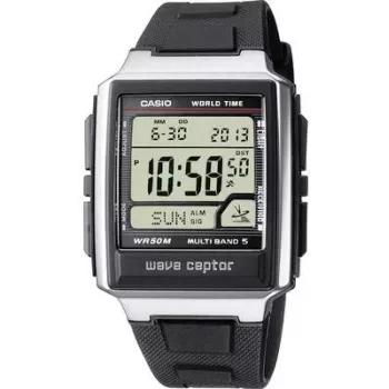 Reloj de pulsera CASIO WV-59E-1AVEF radiocontrolado, caja plateada, 48,3×39×12,5 mm