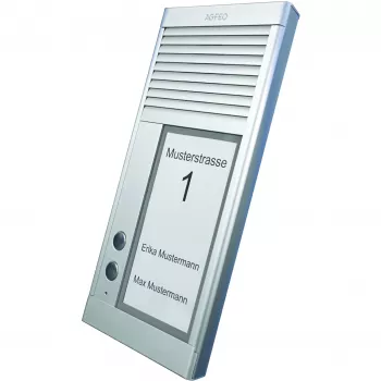 AGFEO DoorSpeak 2, con cable, IP33, aluminio, aluminio, pared, 115 mm