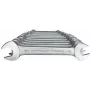 Gedore 6077890 juego de llaves fijas dobles, 12 piezas, 6-32 mm