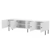 Mueble RTV 4D PALAZZO BIS 201x40x60 blanco mate