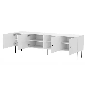 Mueble RTV 4D PALAZZO BIS 201x40x60 blanco mate
