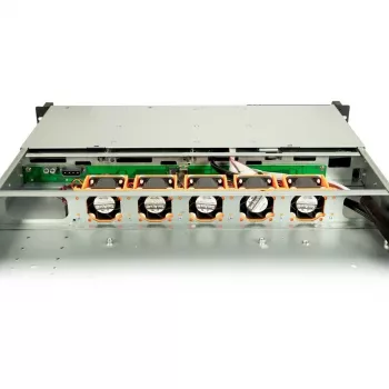 Inter-Tech IPC 1U-1404 Rack Negro, Acero inoxidable