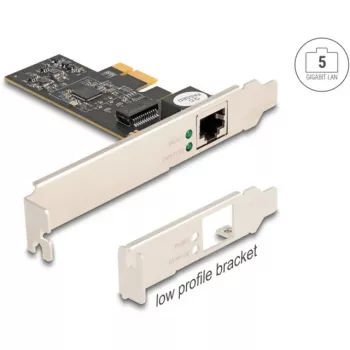 DeLOCK Tarjeta PCI Express x1 81260 1 x RJ45 5 Gigabit LAN RTL8126