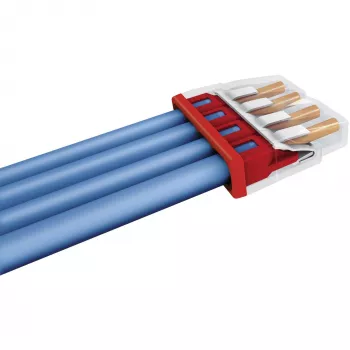 Conector eléctrico de cable Wago 2273-205 regleta conector hembra 100 uds.