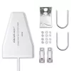 Antena 4G/5G LTE exterior QOLTEC 9 dBi, conector hembra N, cable de 3 m