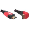 Cable HDMI DeLOCK 3 m HDMI Type-A estándar negro rojo