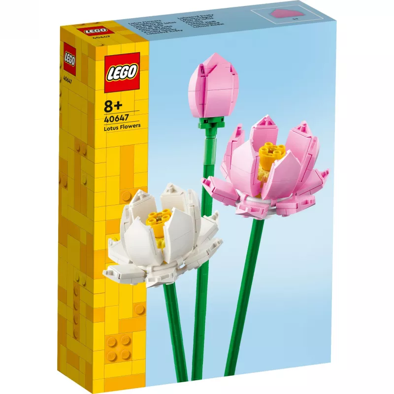 Set de construcción LEGO 40647 Lotus Flowers — Botanical Collection modelo modular, 220 piezas, altura 300 mm, edad 8+